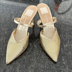 Dolce Vita Metallic Gold Heels